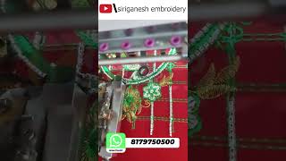 New Maggam work MH Computer embroidery machines ||Siri Ganesh Enterprises #beads #cording