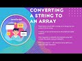Converting a String to an Array with split() in JavaScript