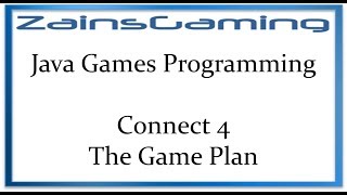 Java Games Programming Tut10 - Connect 4 (Planning)