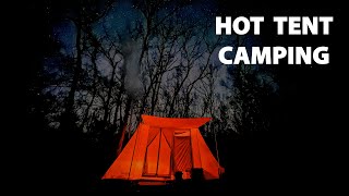 Hot Tent Camping with Stove in Low Temps | Springbar Canvas Classic Jack 140