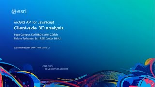 ArcGIS API for JavaScript: Client-Side 3D Analysis