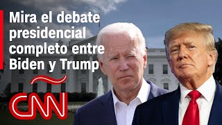 Debate presidencial completo entre Joe Biden y Donald Trump | Elecciones EE.UU. 2024