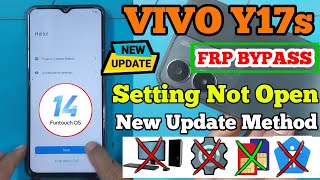 Vivo Y17s Frp Bypass Android 14 (Latest Security) 100% Success Without Pc