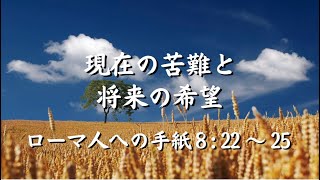 「現在の苦難と将来の希望」ローマ人への手紙8:18-25