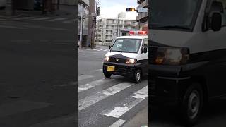 明日公開！ミニパトカー緊急走行