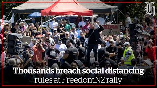 Alert level rules broken as thousands gather at Auckland rally | nzherald.co.nz
