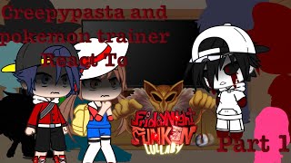 Creepypasta and Pokemon trainer React To Hypno's Lullaby V2 Part 1 || ⚠️Jumpscare Flash⚠️ ||