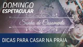 Casamento na praia vira febre entre os famosos