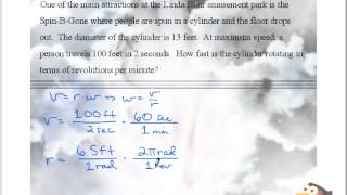 Linear and Angular Speed Part 2