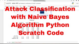 Attack Classification NB Scratch Python Code / Naive Bayes (NB) Scratch Python Code