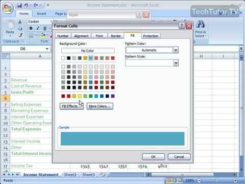 Create A Custom Cell Style In Excel 2007 - YouTube