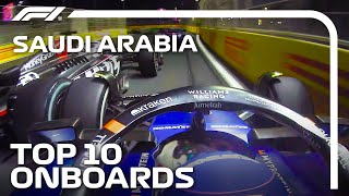 Zhou & Stroll In The Wall! | The Top 10 Onboards | 2024 Saudi Arabian Grand Prix | Qatar Airways