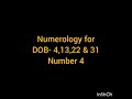 numerology for number 4