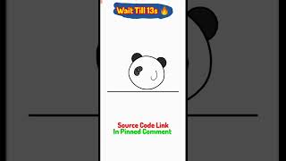 Panda 🐼 Awesome Art Using Python Turtle #shorts #python #panda