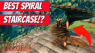 Valheim How To Build | BEAUTIFUL Spiral Staircase in 6 Minutes