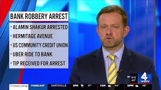 Accused bank robber used Uber before and after crime, police say