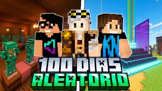 SOBREVIVI 100 DIAS NO MINECRAFT COM ESCOLHAS ALEATORIAS