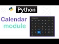 Calendar module in python !!! #calendarmodule