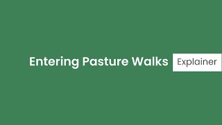 Entering a Farm Pasture Cover Walk