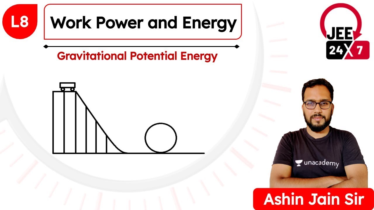 JEE Physics: Work Power And Energy L8 | Gravitational Potential Energy ...