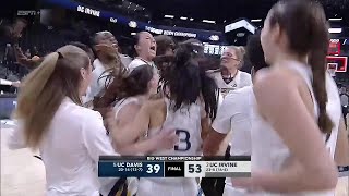 HIGHLIGHTS: Big West Conference Championship Final - UC Davis Aggies vs UC Irvine Anteaters