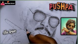how to draw allu arjun step by step // pushpa pencil drawing step by step // pushpa drawing easy