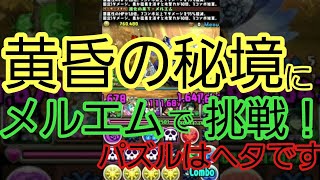 【パズドラ】エディットモードコンテストダンジョン　第１回優秀賞「黄昏の秘境」に挑戦してみた