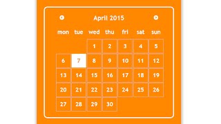 Sample 2: Jquery datepicker css style