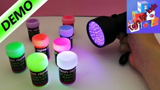 8x UV NEON fabric paint | Vibrant colors for ultra cool clothes, glowing in black light