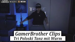GamerBrother TRI POLOSKI TANZ mit WURM FINALE 😂🤣 | GamerBrother Clips