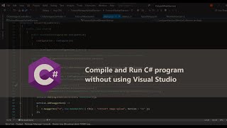 Compile and Run C# program without using Visual Studio