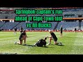 SPRINGBOKS:  Captain's run ahead of the All Blacks test match in Cape Town