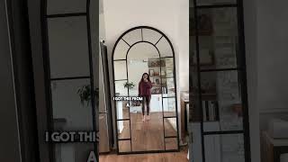 Transform Your Builder Grade Home with an Oversized Arch Mirror! | LIVING ROOM UPDATES | #shorts