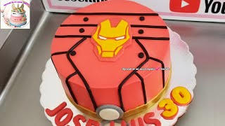 pastel de Iron Man | Iron Man cake |cómo hacer una torta de Iron man #ironman