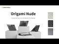 Origami Nude Folding Folio Stand Case with Pencil Storage for iPad series | SwitchEasy |