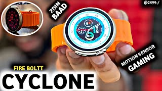 A Best*ROUND DAIL* Apple Watch ultra clone smartwatch⚡️Fire boltt CYCLONE Unboxing \u0026 Detail review