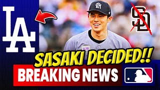 LAST MINUTE!! Sasaki finally decided!! Fans went crazy!! LATEST NEWS LA DODGERS