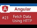 Angular Tutorial - 21 - Fetch Data Using HTTP
