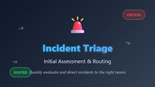 Incident Triage: Initial Assessment & Routing Guide