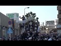 南掃守だんじり祭り2022年10月2日試験曳き