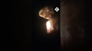 Explosion at Russian ammo warehouse in Luhansk, eastern Ukraine