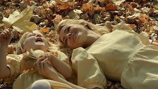 Mom And Daughter In Leaves Stock Video
