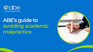 A guide to avoiding academic malpractice | ABE