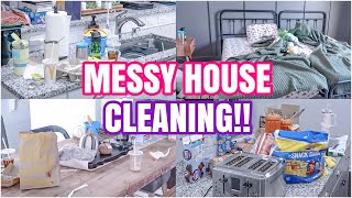 MESSY HOUSE CLEANING | EXTREME CLEANING MOTIVATION 2024 | MESSY HOUSE TRANSFORMATION