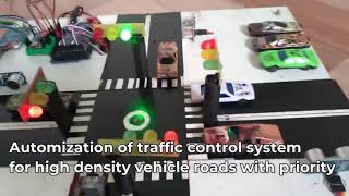 Traffic Signal Management and Control System based on density of vehicles and emergency vehicles
