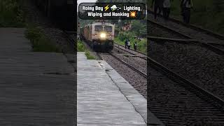 20636 - Ananthapuri SF @ Rainy Day ⛈️⛈️⛈️🚂🇮🇳🔥 #shorts #short #trendingshorts #indianrailways