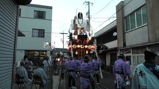 北横宿　祭禮中日　東洋軒～茶花通り～住吉通り～大川みどり漬（のの字）　（令和五年新宿祭禮）