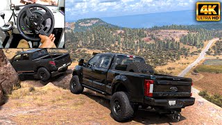 Ford F-250 Super Duty & Nissan Titan | OFFROAD CONVOY | Forza Horizon 5|Thrustmaster T300RS gameplay