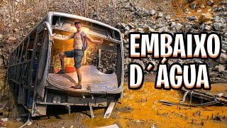 😬ENCONTREI UM ÔNIBUS ABANDONADO EMBAIXO D’ÁGUA!😬