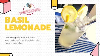 Beat the heat with this BASIL LEMONADE!